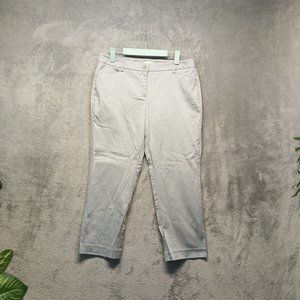 NEWYORK & COMPANY Women Office Pants Straight Leg Mid Rise Gray Size 8